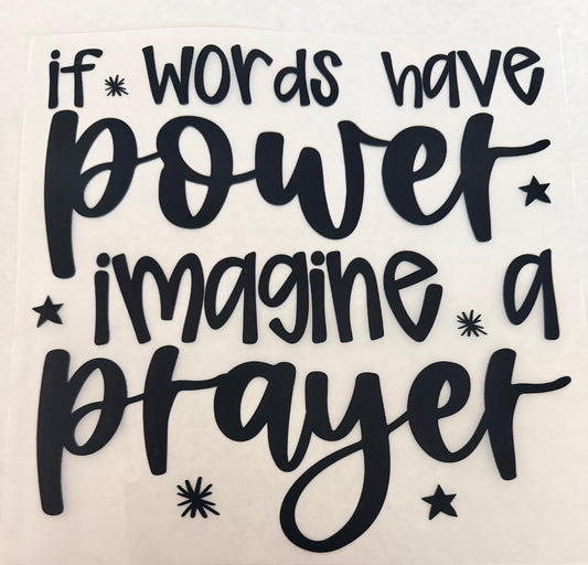 Imagine a prayer