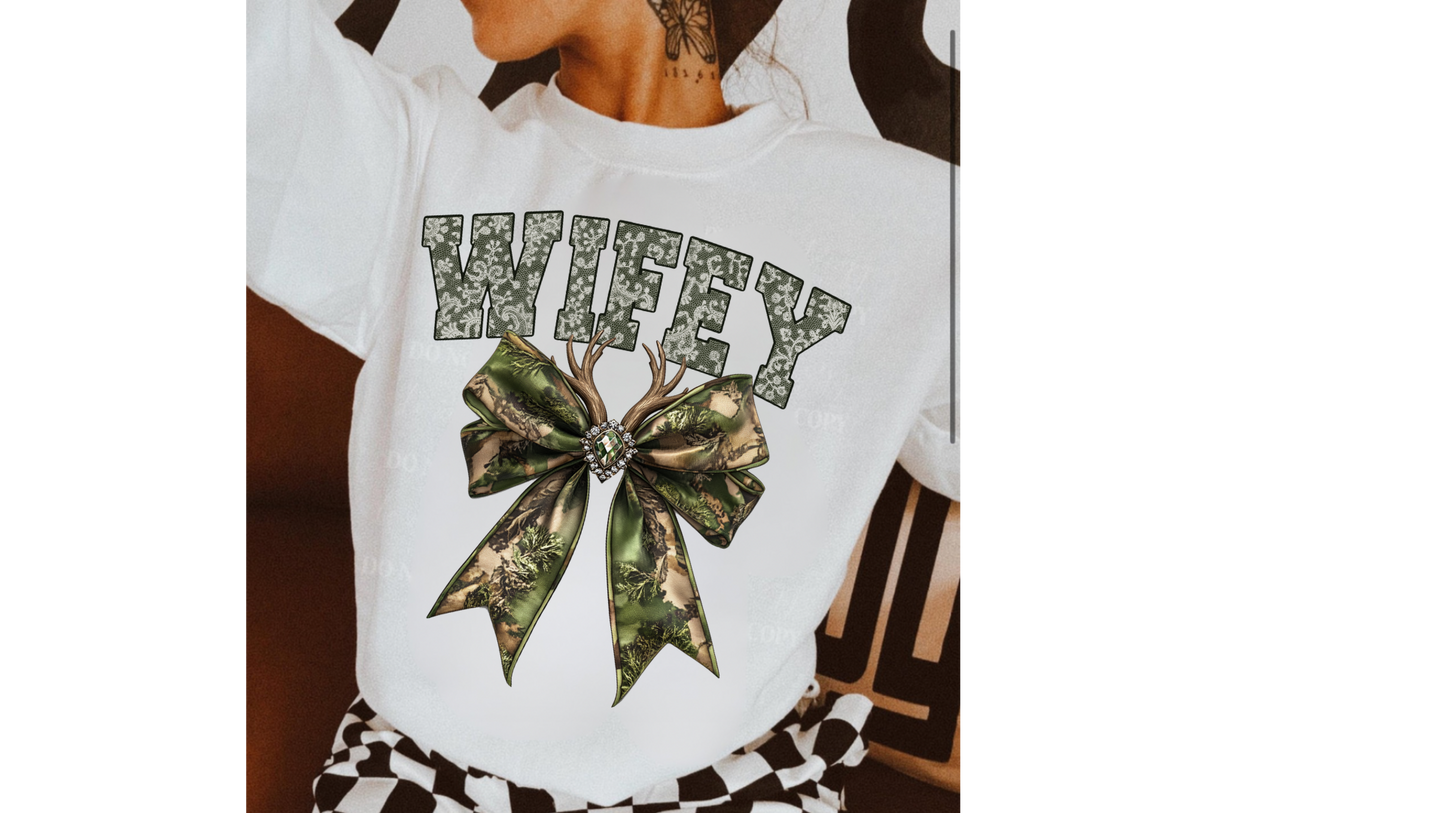 WIFEY CAMO BOW