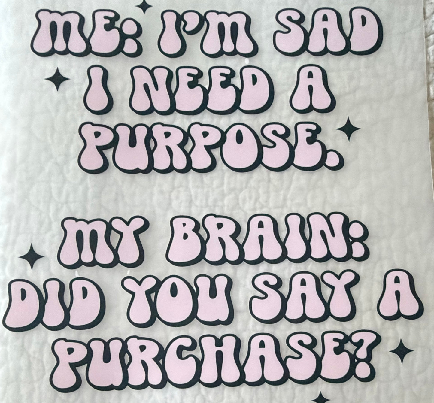 Did you say a purchase
