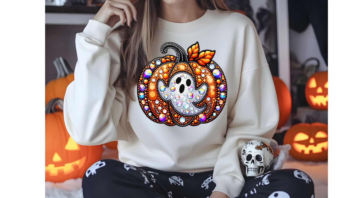 FAUX RHINESTONE GHOST