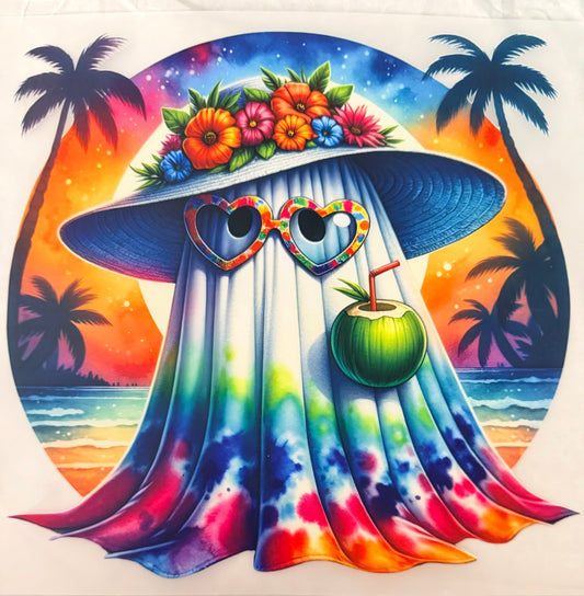 Tie dye ghost
