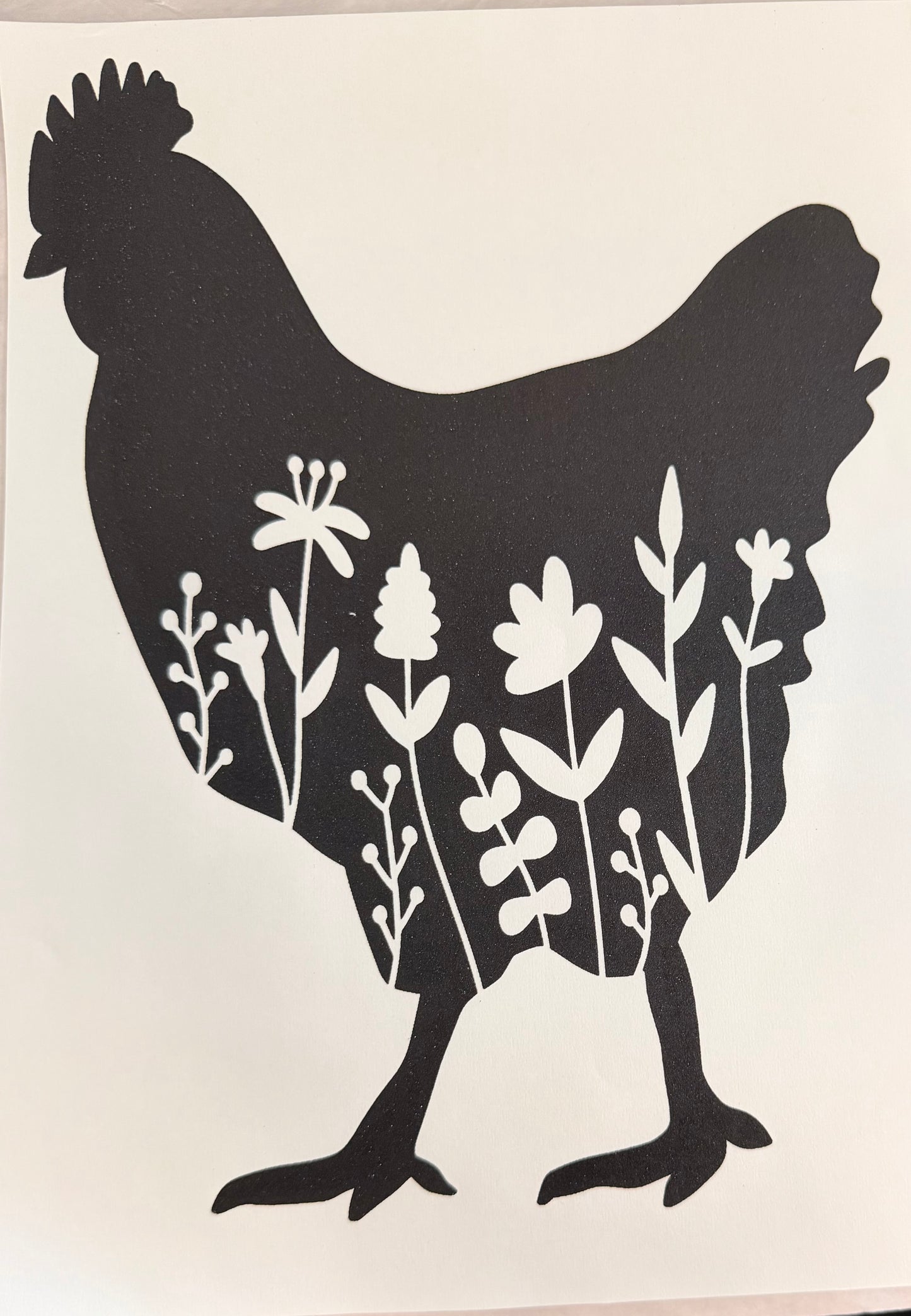 Floral chicken