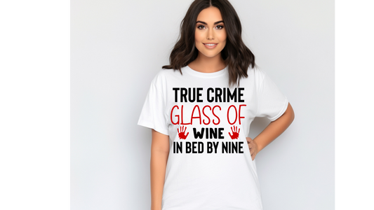 TRUE CRIME GLASS OF WINE