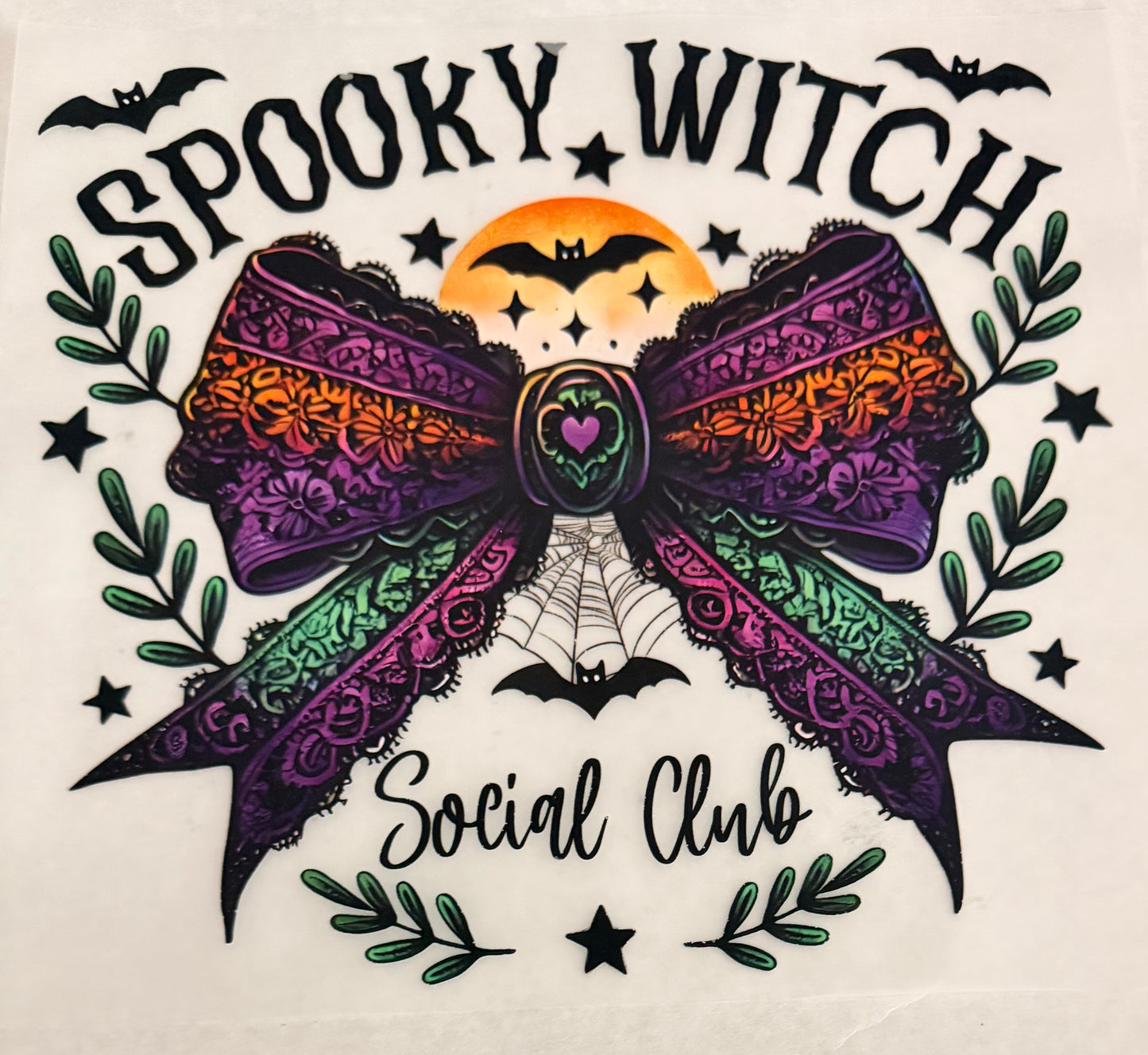 Spooky witch bow