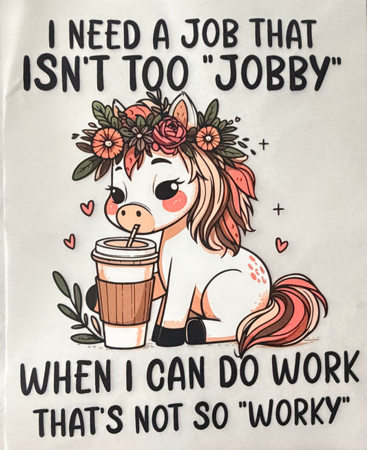 Job that isn’t too jobby