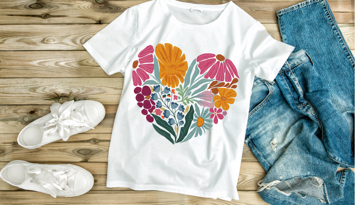 BOHO FLORAL HEART