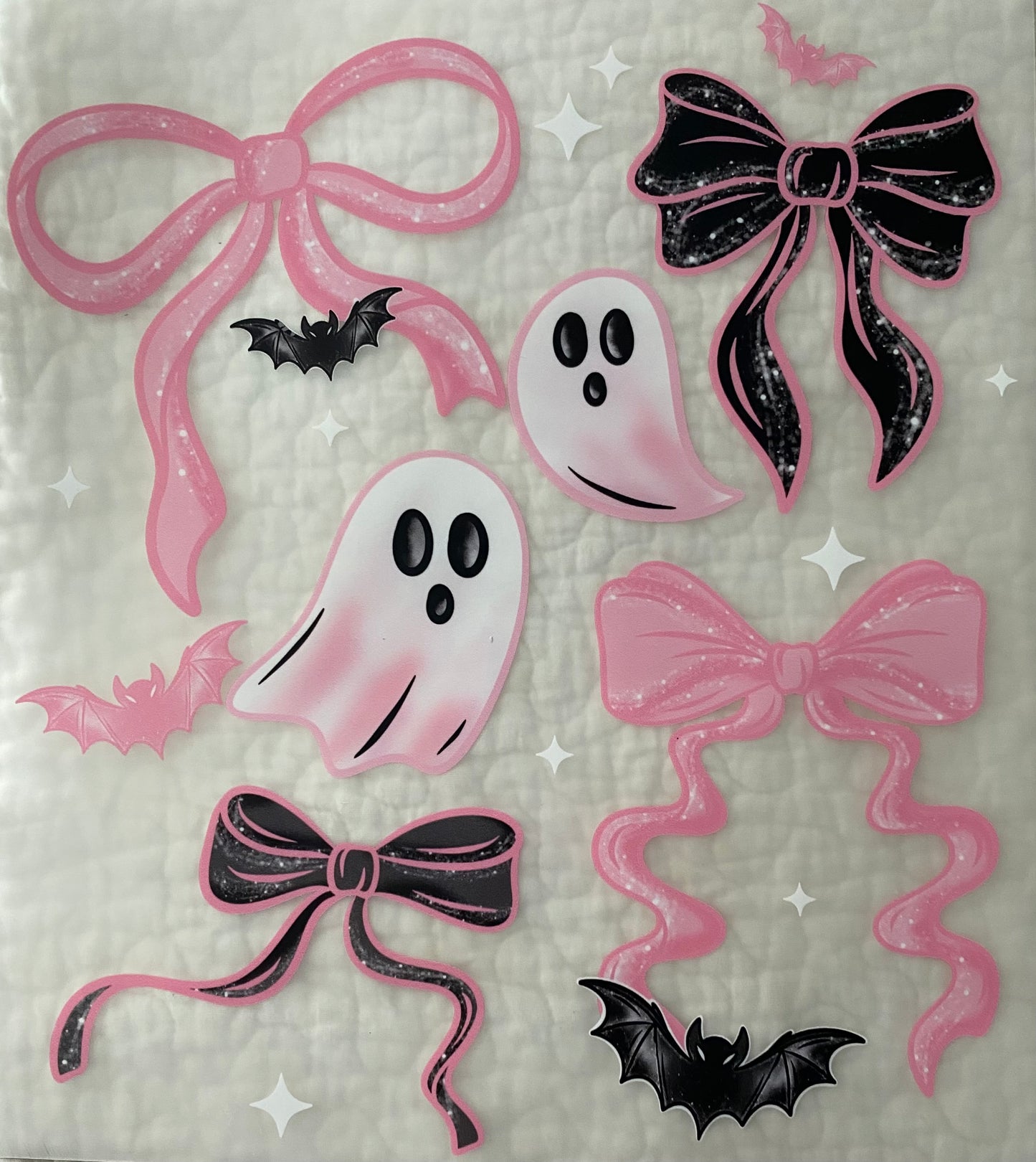 Pink bows ghosts