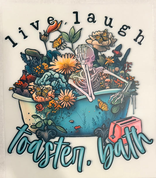 Live laugh toaster bath