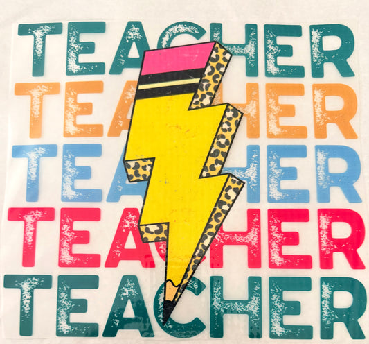 Teacher stacked pencil
