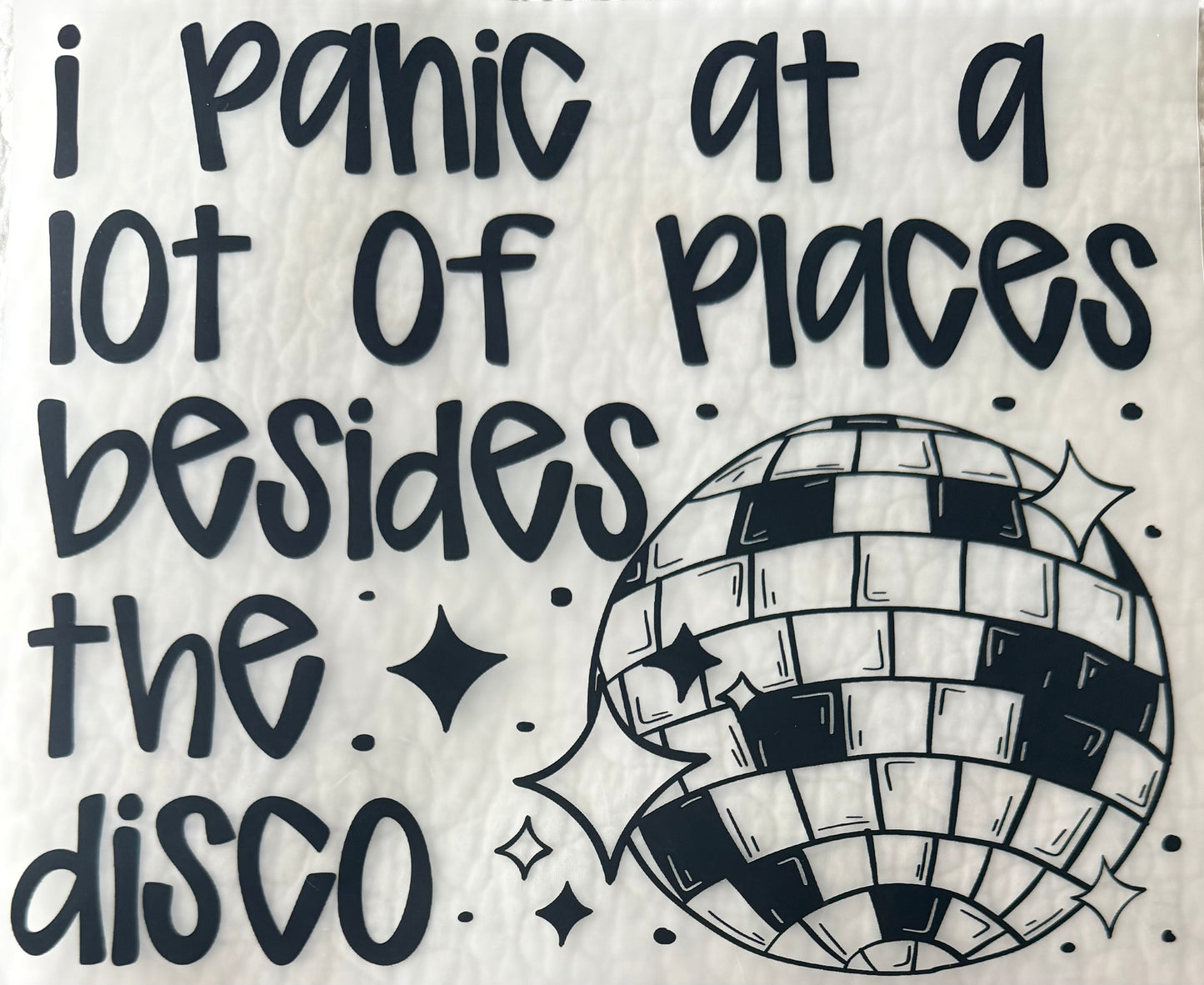 panic at a lot of places