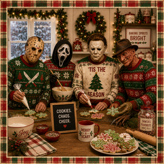 Cookie baking spooky guys