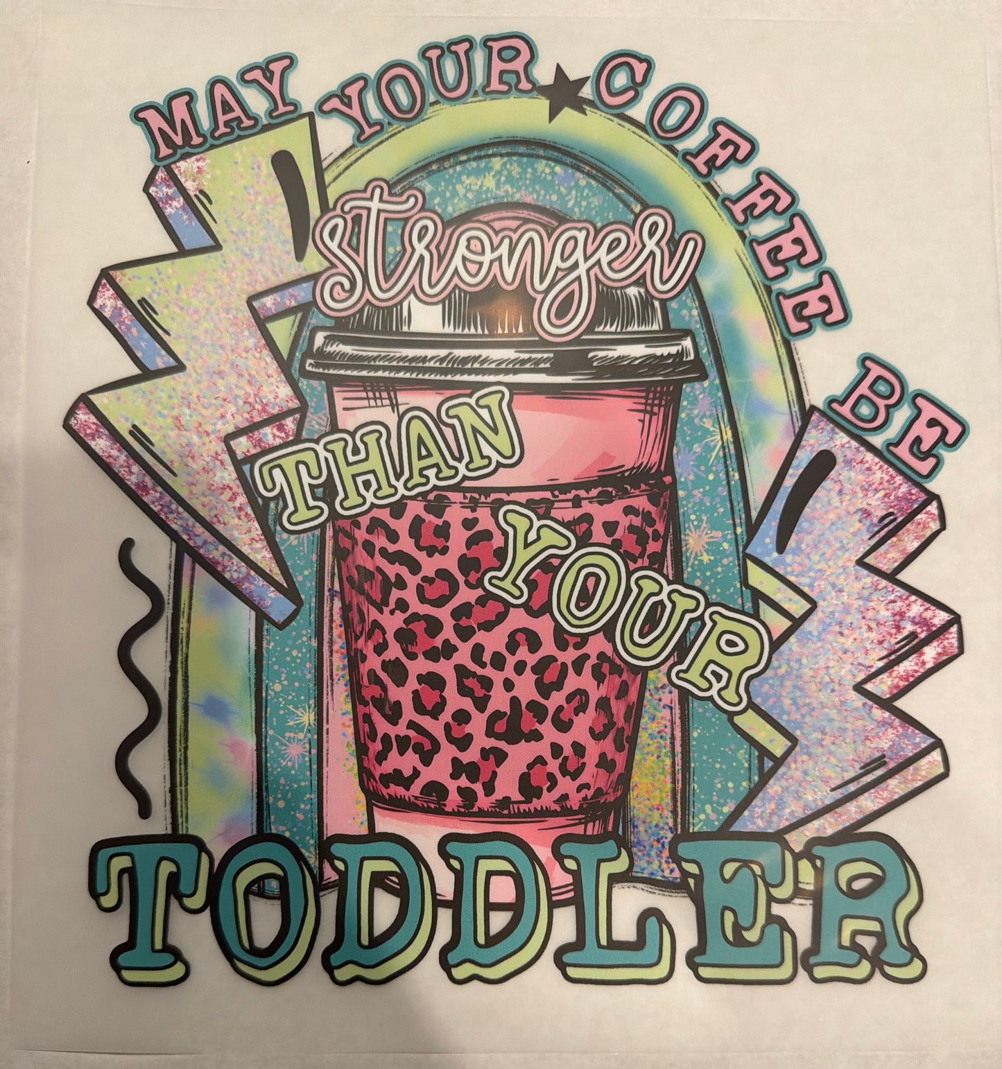 Coffee stronger than toddler