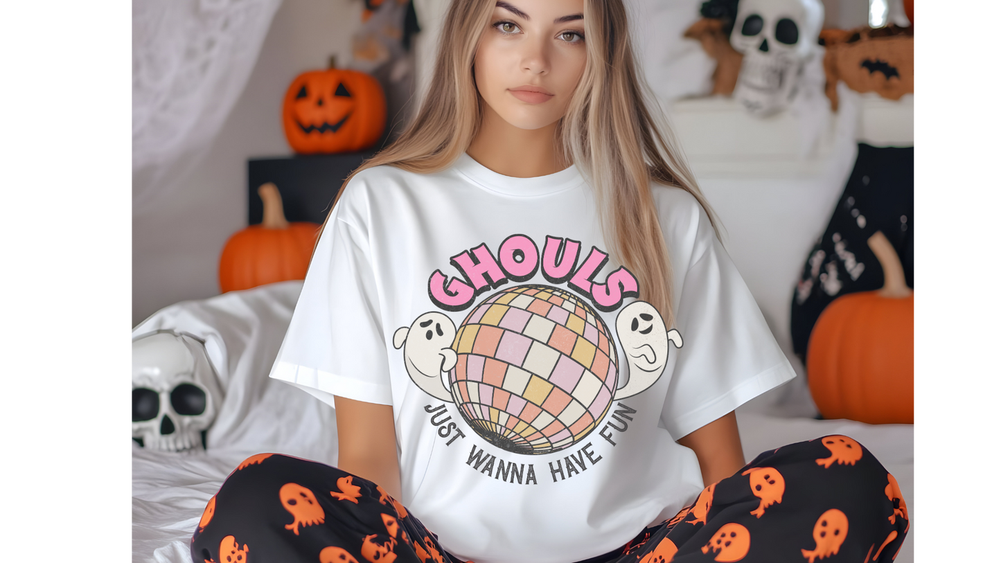 GHOULS JUST WANNA HAVE FUN DISCO BALL