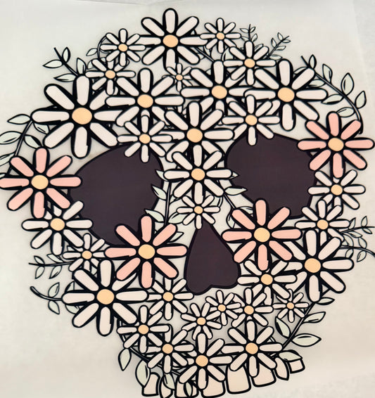 Floral skull