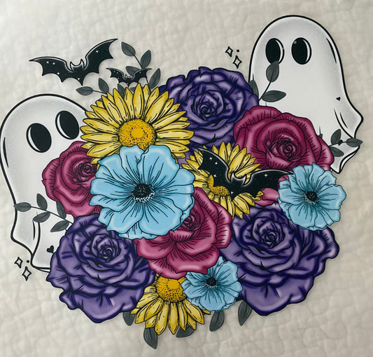 Bright floral ghosts