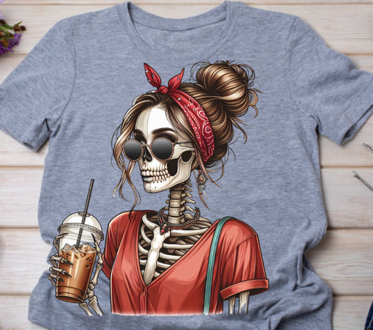 SKELETON COFFEE GIRL