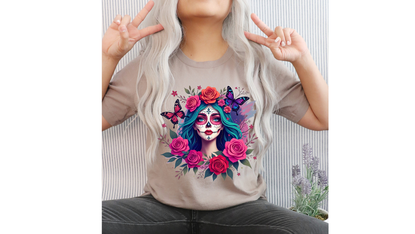 FLORAL BUTTERFLY SKELLY