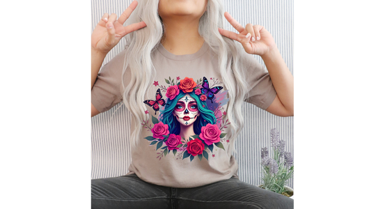FLORAL BUTTERFLY SKELLY