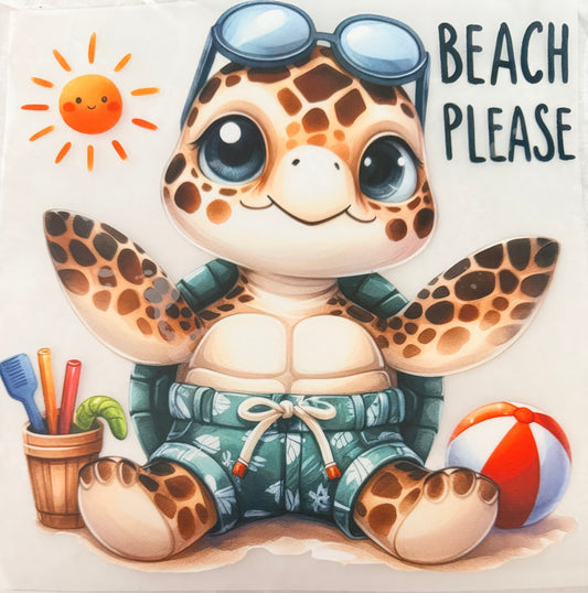 Beach please turtle