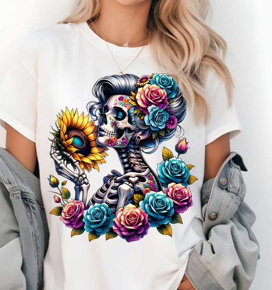 FLORAL DAY OF DEAD SKELLY