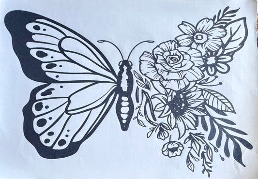 Floral butterfly