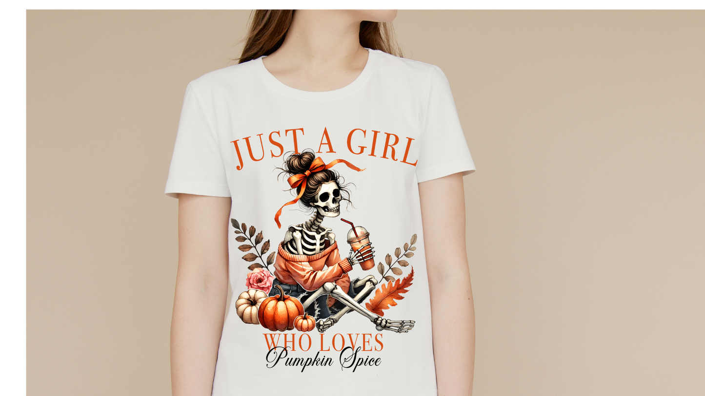 GIRL WHO LOVES PUMPKIN SPICE SKELLY