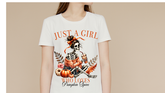 GIRL WHO LOVES PUMPKIN SPICE SKELLY