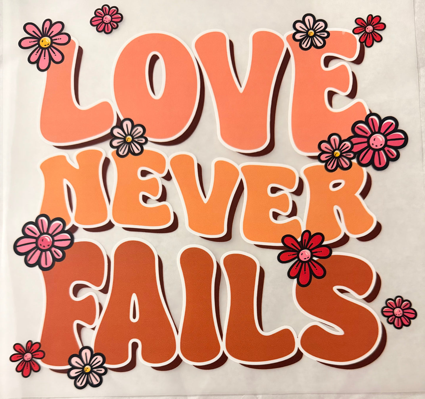 Love never fails