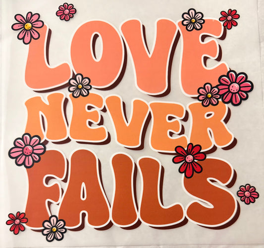 Love never fails