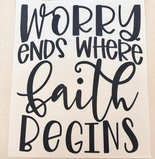Worry ends