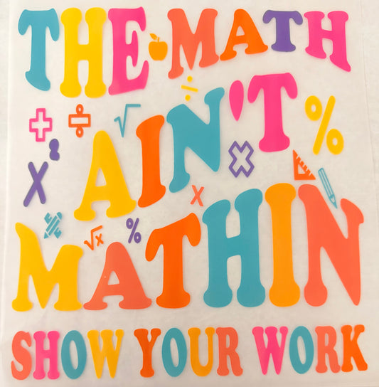Math ain’t mathin
