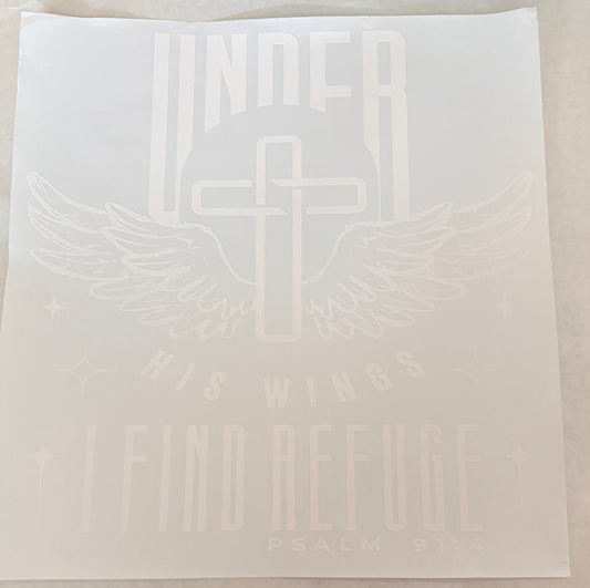 Under his wings