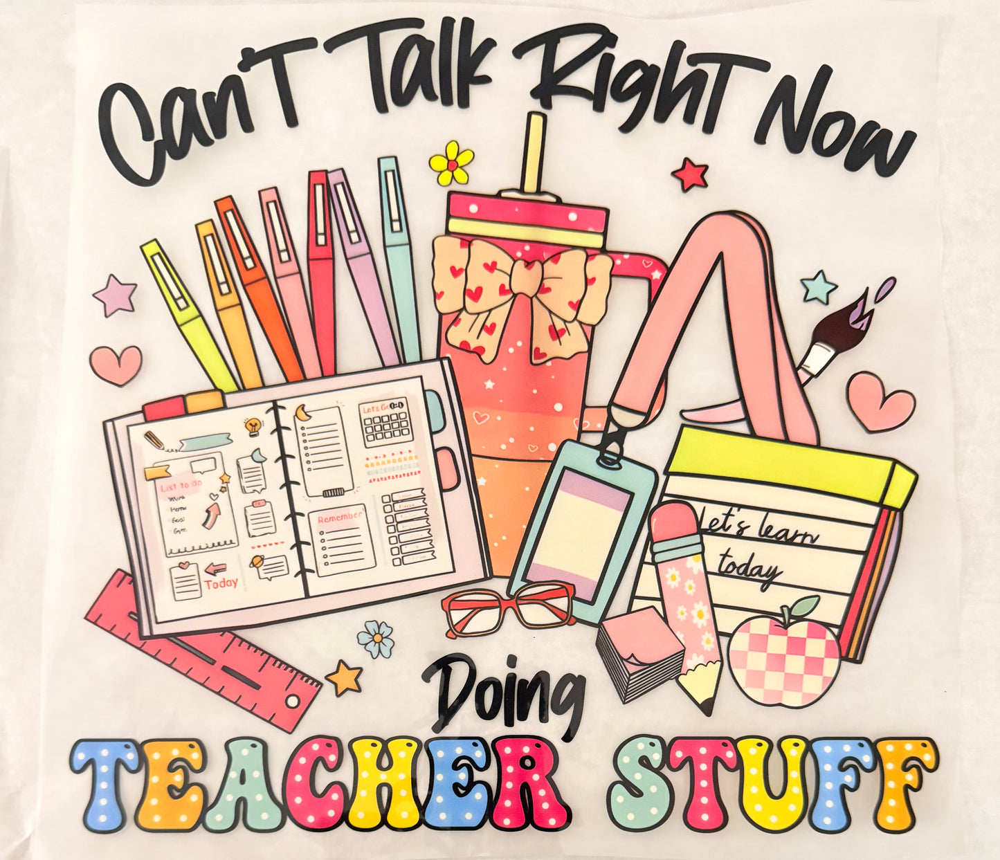 Doing teacher stuff