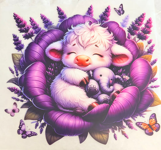 Flower baby cow