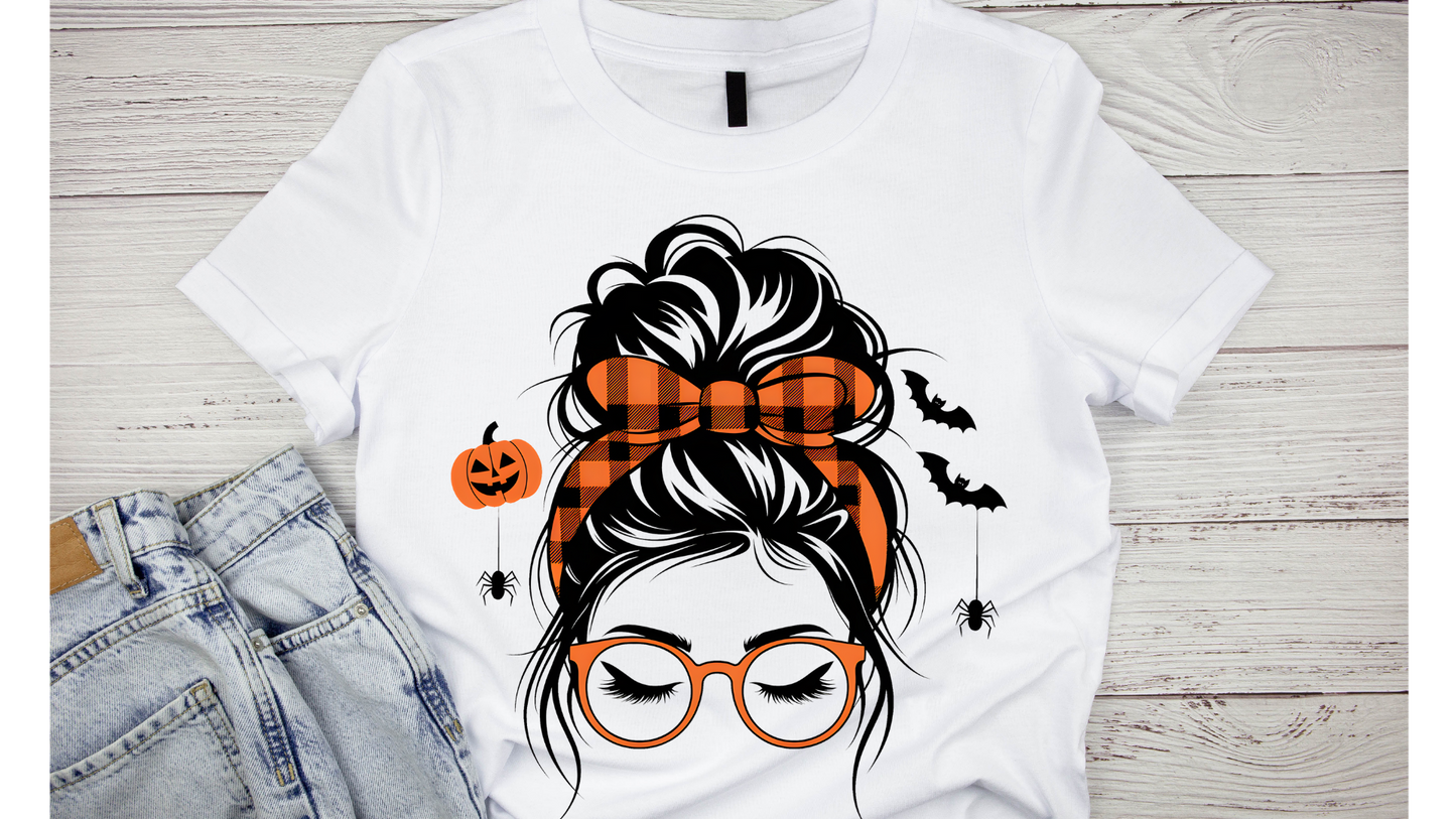 HALLOWEEN MESSY BUN GIRL