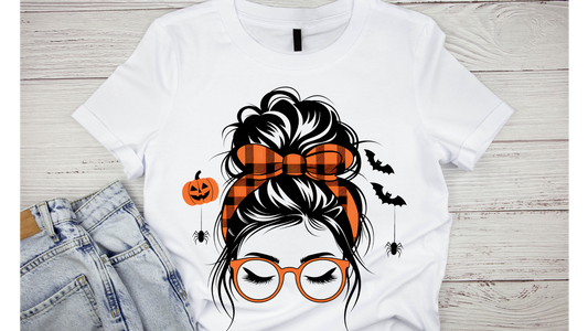 HALLOWEEN MESSY BUN GIRL