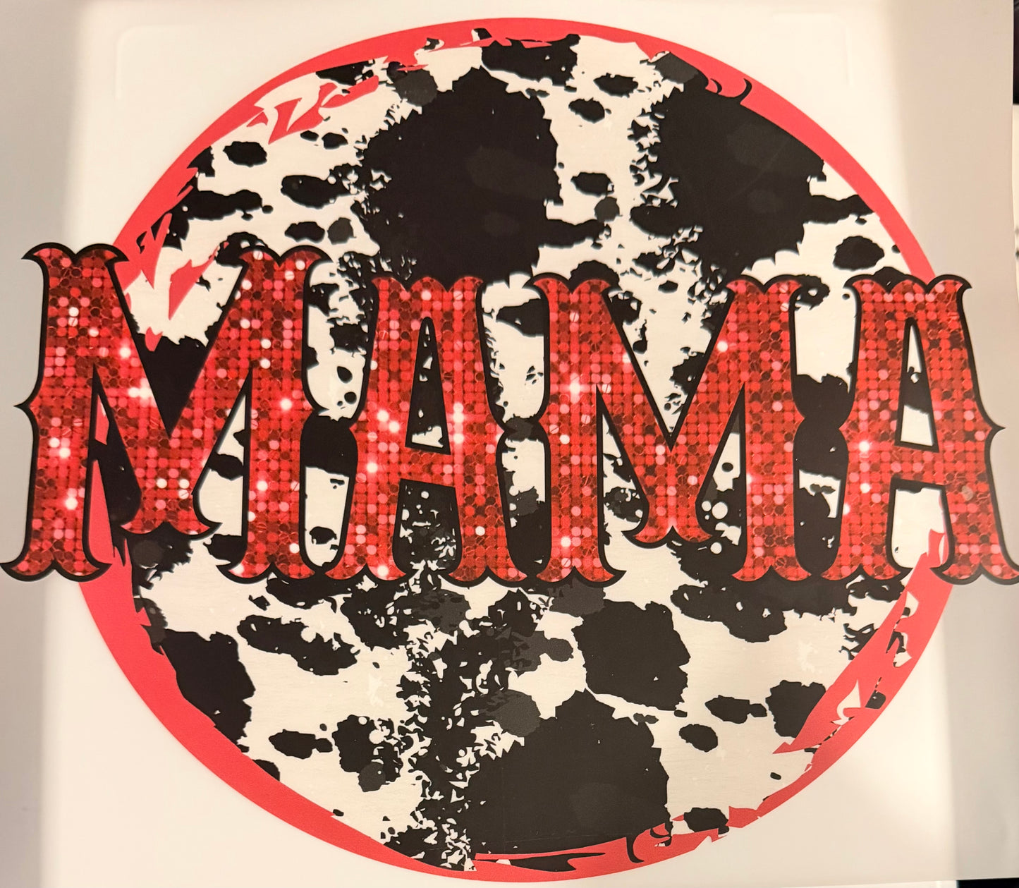 Cow mama pink