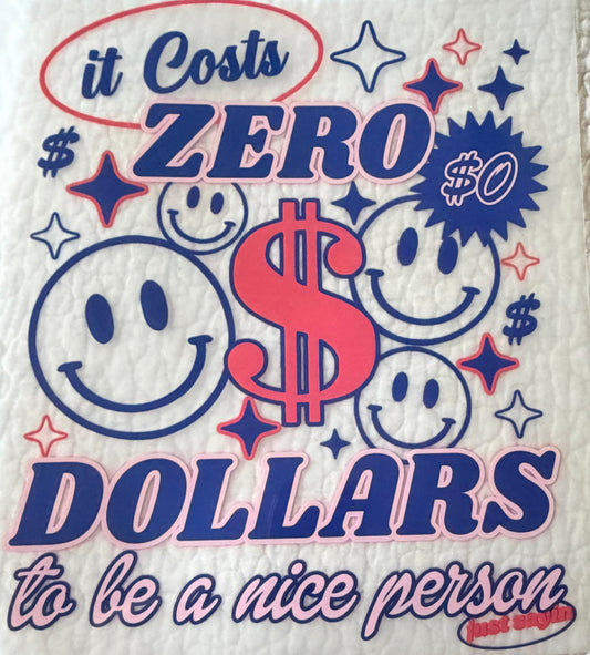Costs zero dollars