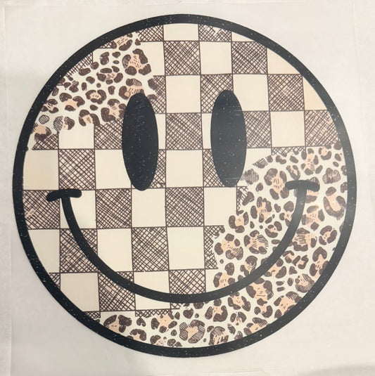 Leopard checker smiley
