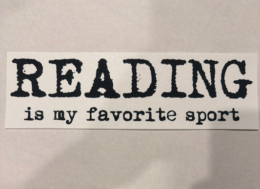 Reading is favorite sport