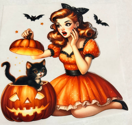 Pumpkin pinup girl
