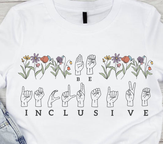 BE INCLUSIVE SIGN LANGUAGE