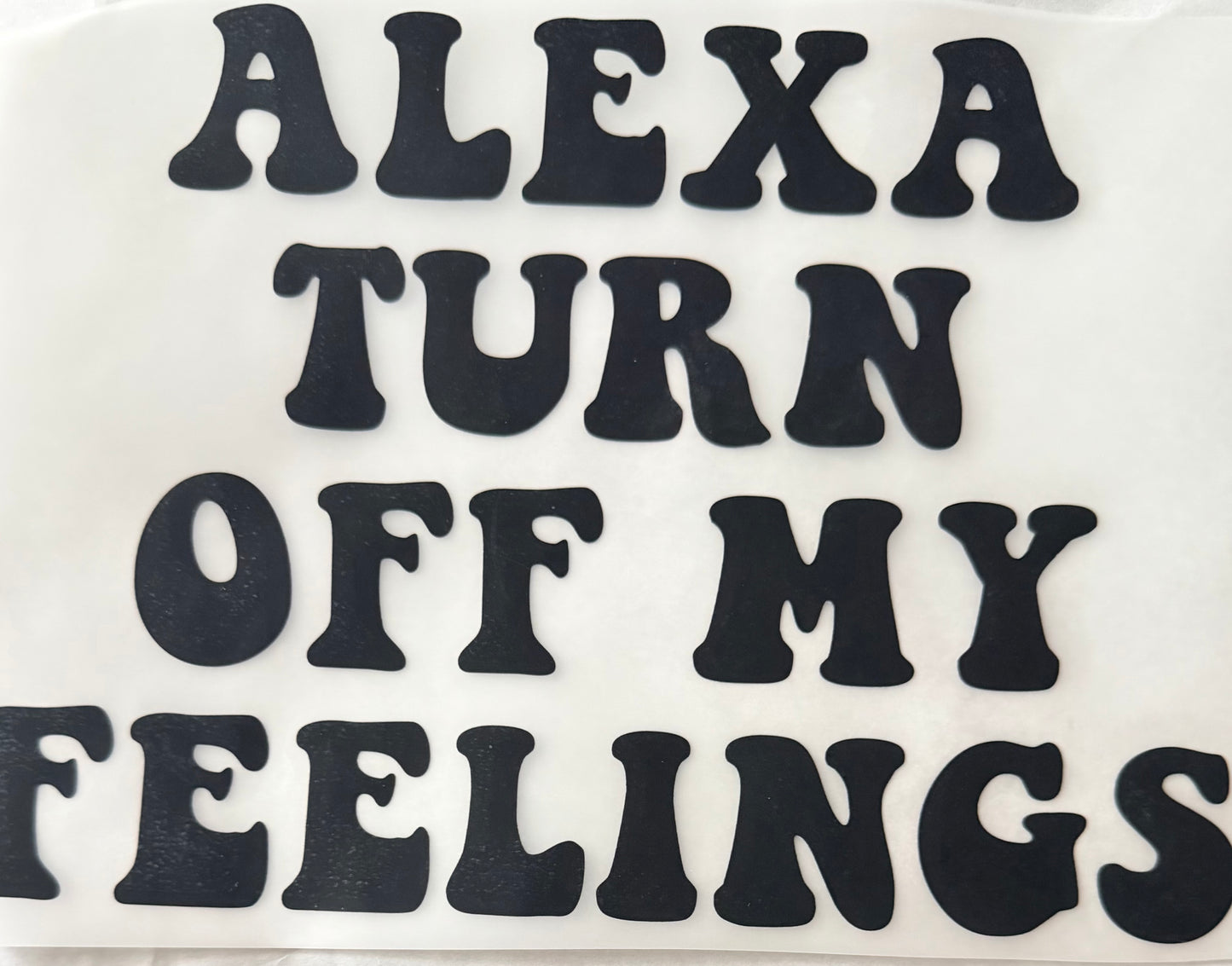 Alexa turn off feelings