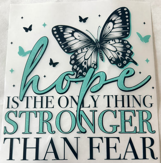 Hope stronger than fear