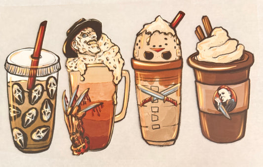 Spooky guy coffee cups