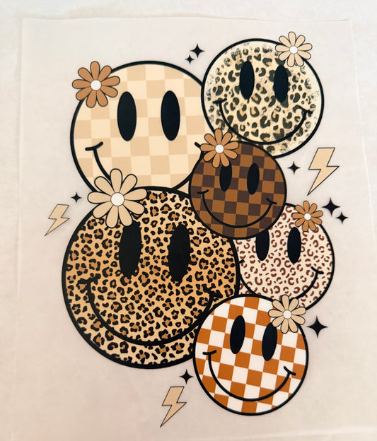 Neutral smiley collage