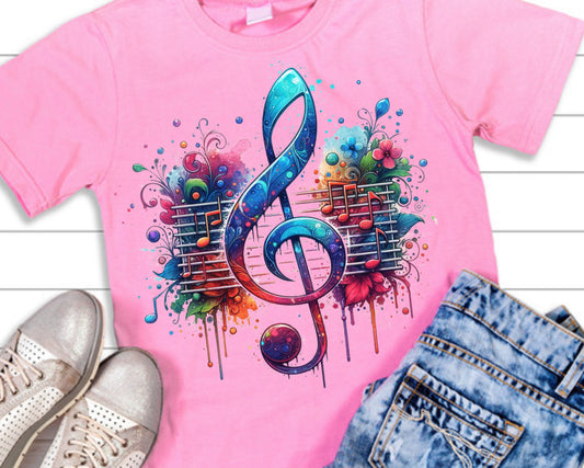 COLORFUL TREBLE CLEF