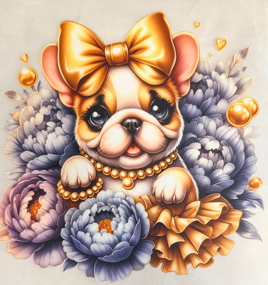 Floral frenchie