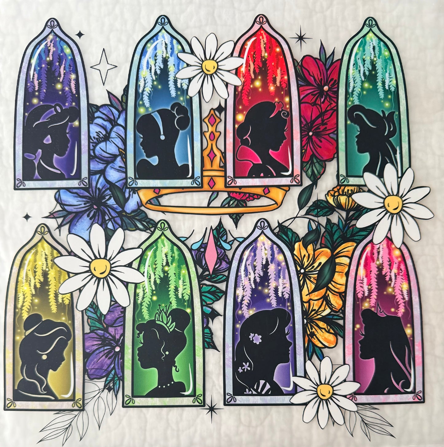 Stained glass princesses