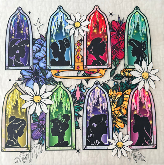 Stained glass princesses
